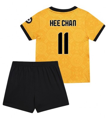 Wolves Hee-chan Hwang #11 Hjemmebanetrøje Børn 2025-26 Kortærmet (+ Korte bukser)